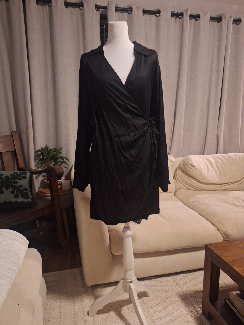 H&M Black Wrap Dress
